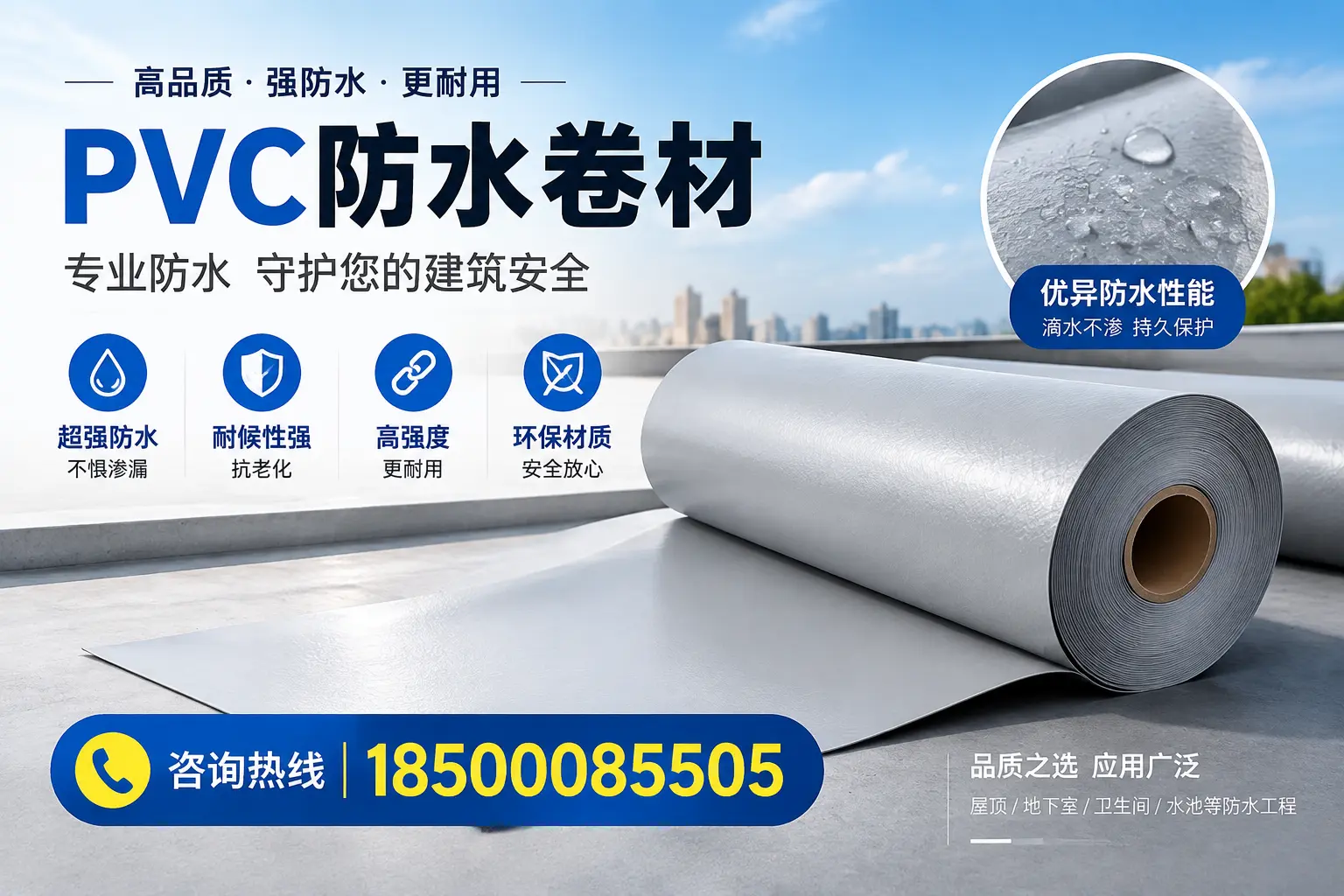 鹰潭地区pvc防水卷材的市场现状与发展趋势